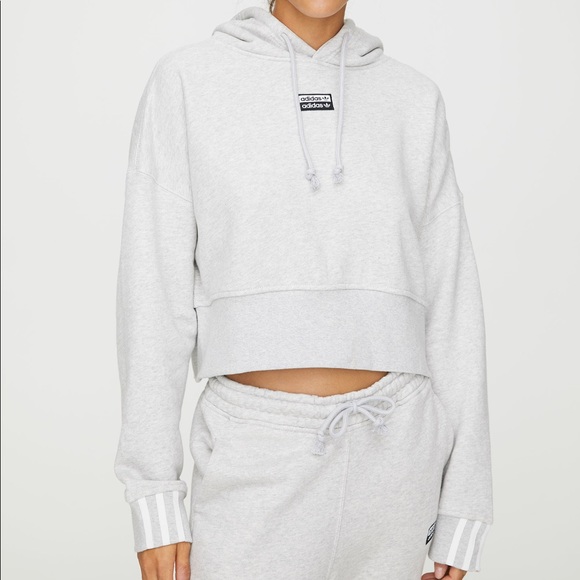 adidas vocal cropped hoodie sweatshirt
